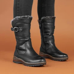 Bramble Womens Black Calf Boot*Heavenly Feet Fashion