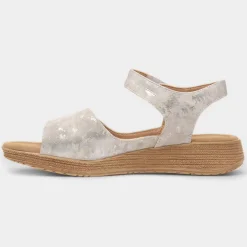 Mavis Cloud Womens Silver Sandal*Heavenly Feet New