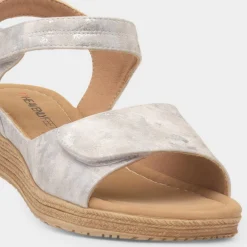 Mavis Cloud Womens Silver Sandal*Heavenly Feet New