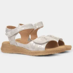 Mavis Cloud Womens Silver Sandal*Heavenly Feet New