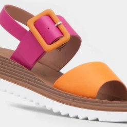 Pistachio Womens Multi Wedge Sandal*Heavenly Feet Best