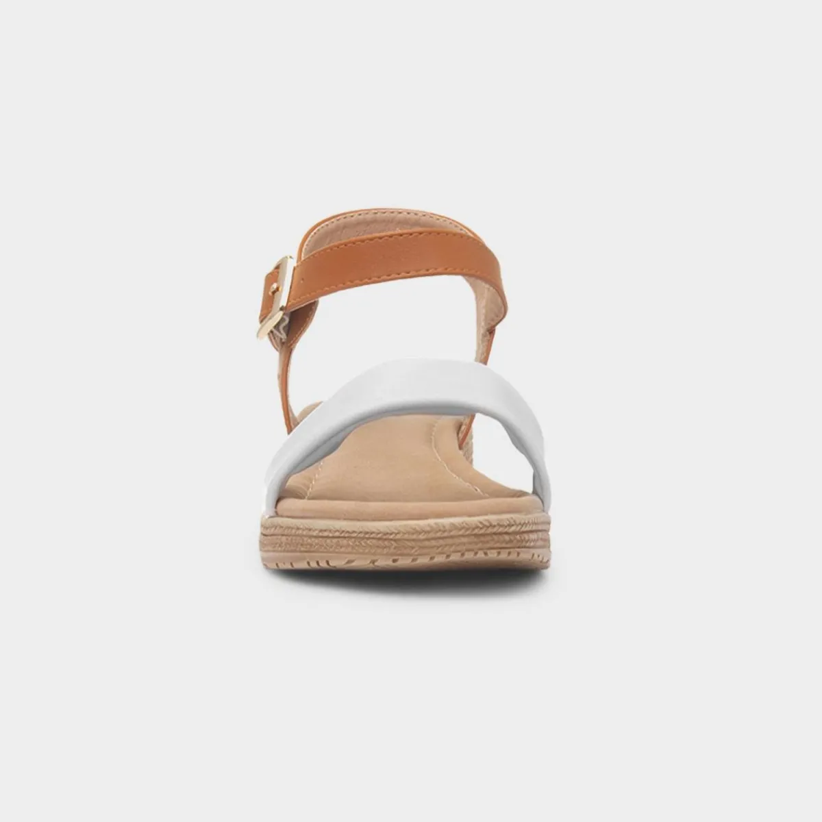 Sara Womens Stone Buckle Sandal*Heavenly Feet Fashion