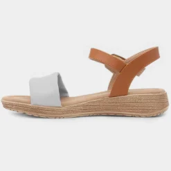Sara Womens Stone Buckle Sandal*Heavenly Feet Fashion