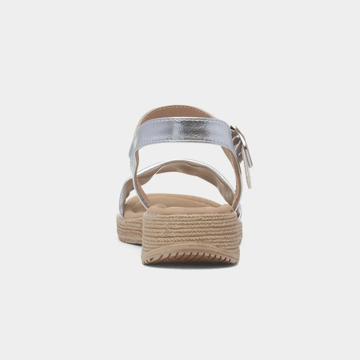 Sara Womens Silver Sandal*Heavenly Feet Sale