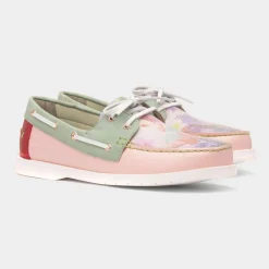 Shelly Womens Multi Floral Boat Shoe*Heavenly Feet Fashion