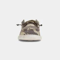 Wally Washed Mens Camo Lightweight Canvas*HEY DUDE Sale