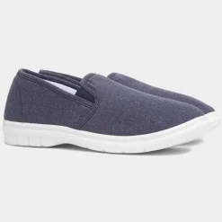 Baker Mens Navy Twin Gusset Canvas*Hobos Fashion