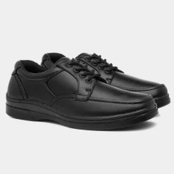 Benny Mens Black Lace Up Shoe*Hobos Fashion