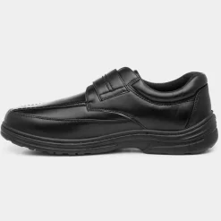 Bo Mens Easy Fasten Black Shoe*Hobos Online