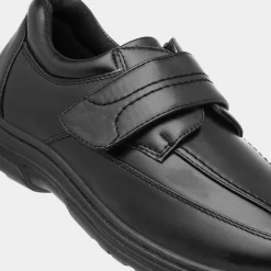 Bo Mens Easy Fasten Black Shoe*Hobos Online