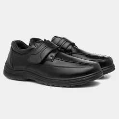 Bo Mens Easy Fasten Black Shoe*Hobos Online