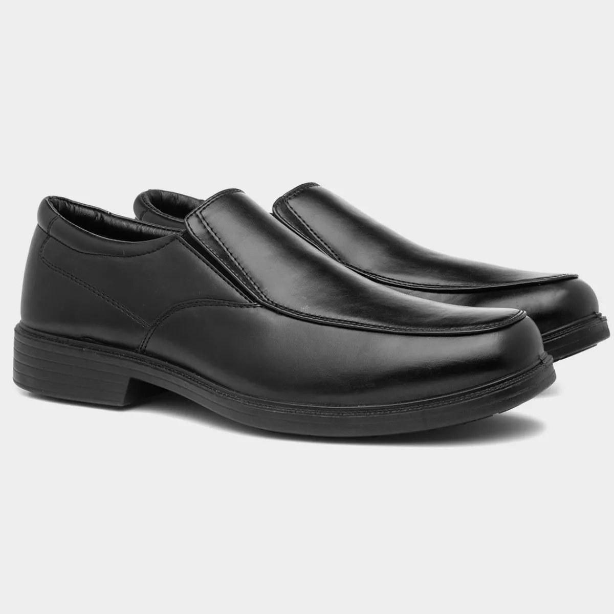 Brady Mens Black Slip On Formal Shoe*Hobos Fashion