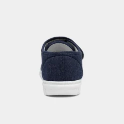 Broderick Mens Navy Easy Fasten Canvas*Hobos Discount