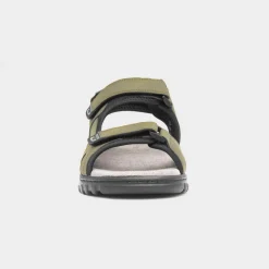 Edmund Mens Khaki Easy Fasten Sandal*Hobos Fashion
