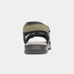 Edmund Mens Khaki Easy Fasten Sandal*Hobos Fashion