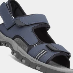 Elliot Mens Navy Easy Fasten Sandal*Hobos Discount