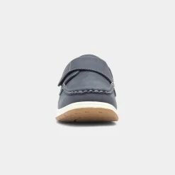 Elton Mens Blue Easy Fasten Casual Shoe*Hobos Clearance