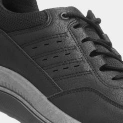 Evan Mens Black Casual Shoe*Hobos New