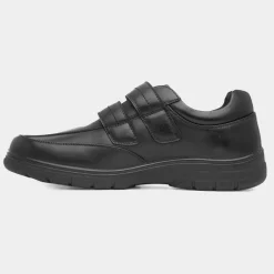 Hadley Mens Black Easy Fasten Shoe*Hobos Clearance