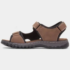 Hector Mens Tan Easy Fasten Sandal*Hobos Discount