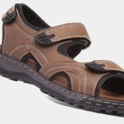 Hector Mens Tan Easy Fasten Sandal*Hobos Discount