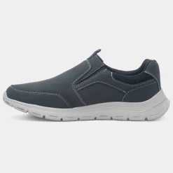 Henry Mens Navy Slip On Shoe*Hobos Clearance