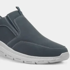 Henry Mens Navy Slip On Shoe*Hobos Clearance