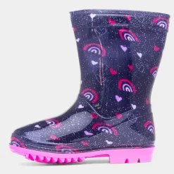 Hurricane Girl's Blue Glitter Unicorn Welly*shoezone Fashion