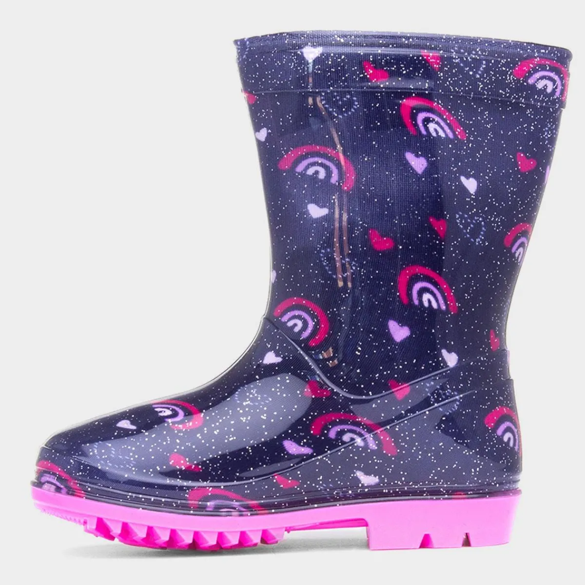Hurricane Girl's Blue Glitter Unicorn Welly*shoezone Fashion