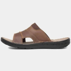 Archer Mens Leather Mule Sandal*Hush Puppies Clearance