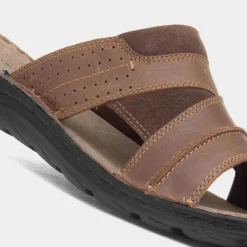 Archer Mens Leather Mule Sandal*Hush Puppies Clearance