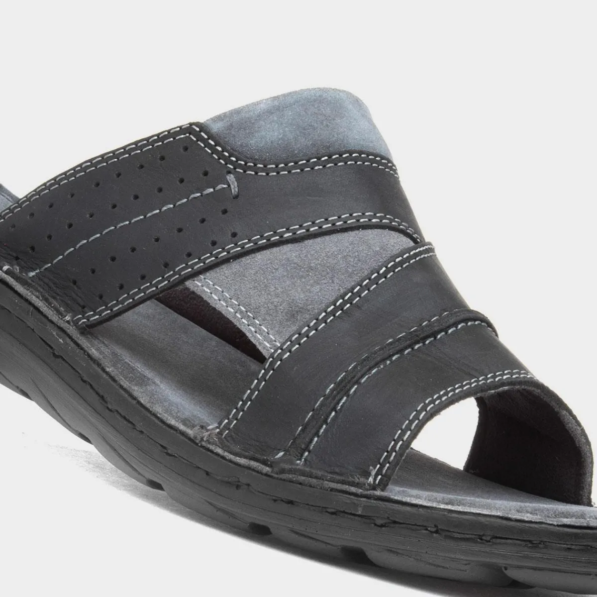 Archer Mens Leather Mule Sandal*Hush Puppies Sale