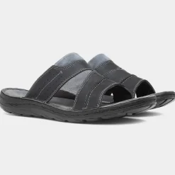 Archer Mens Leather Mule Sandal*Hush Puppies Sale