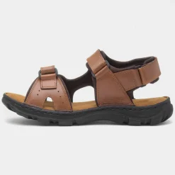Avery Mens Leather Sandal*Hush Puppies Sale