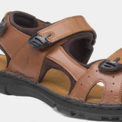 Avery Mens Leather Sandal*Hush Puppies Sale