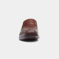 Brody Mens Chocolate Leather Shoe*Hush Puppies Clearance