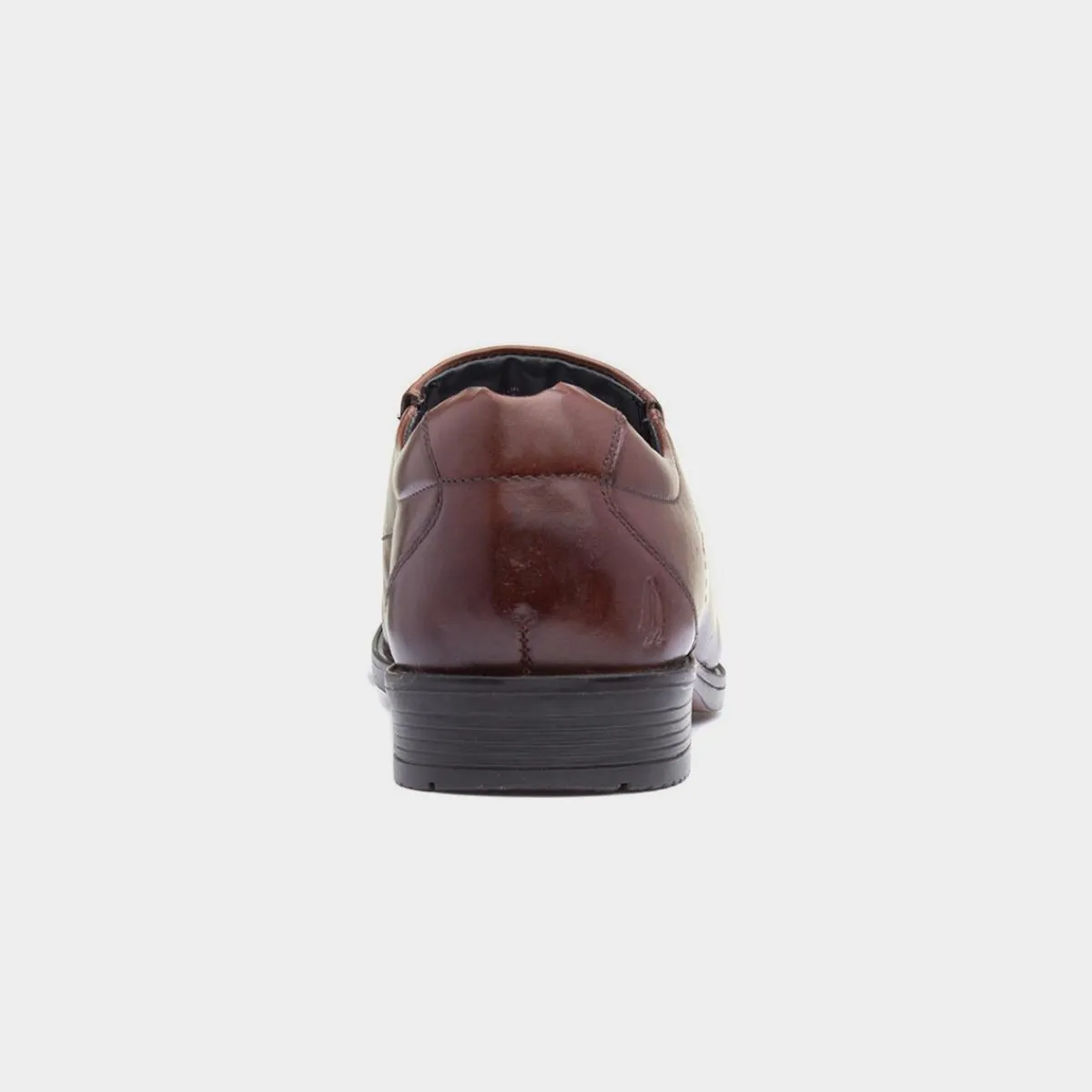 Brody Mens Chocolate Leather Shoe*Hush Puppies Clearance