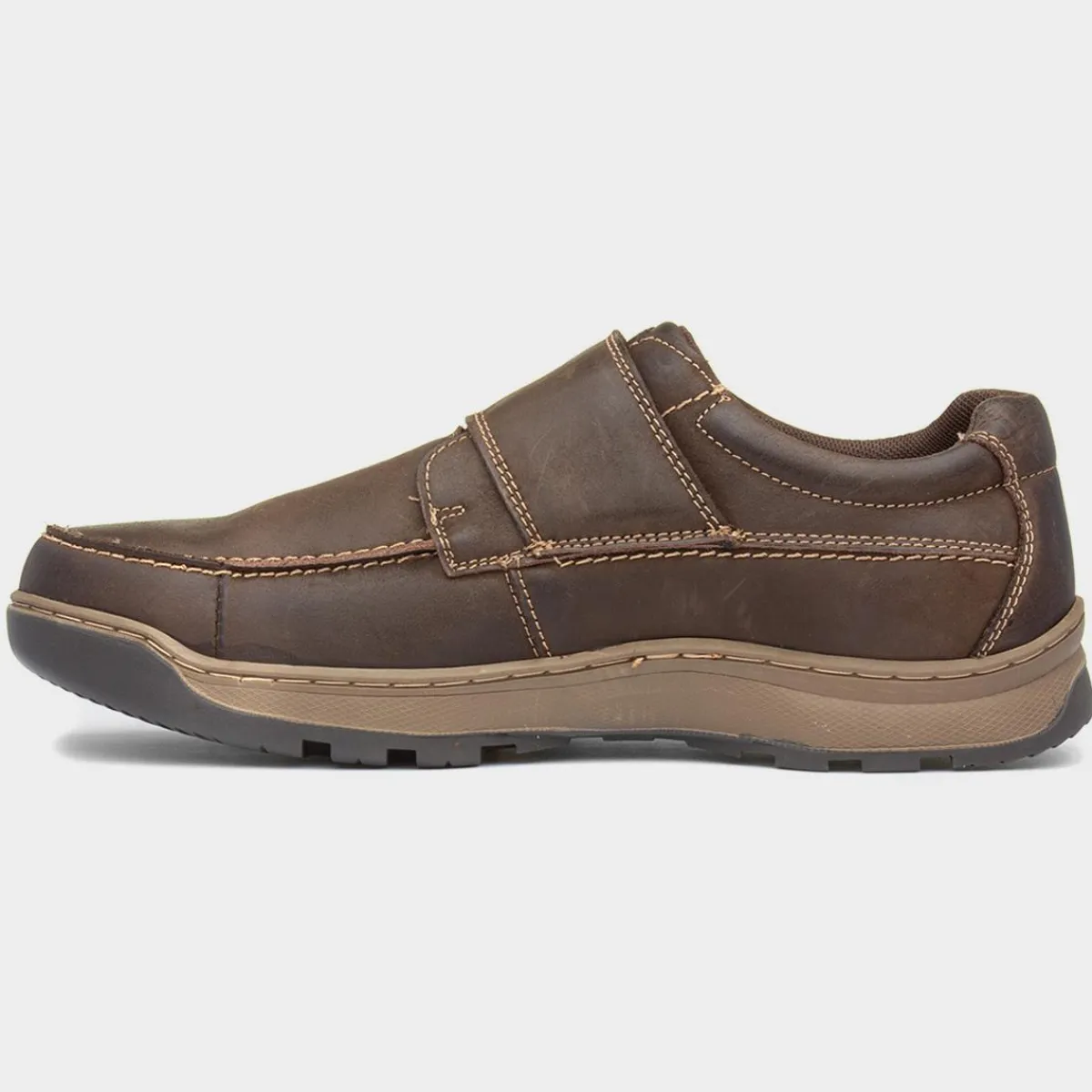 Casper Mens Brown Leather Shoe*Hush Puppies Best