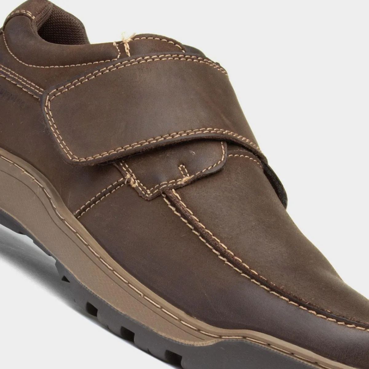 Casper Mens Brown Leather Shoe*Hush Puppies Best