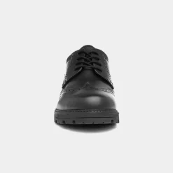 Darcy Girls Black Leather Brogue*Hush Puppies Sale