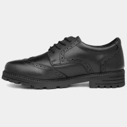 Darcy Girls Black Leather Brogue*Hush Puppies Sale
