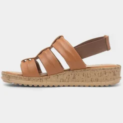 Eden Womens Leather Sandal*Hush Puppies New