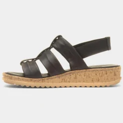 Eden Womens Leather Sandal*Hush Puppies Discount