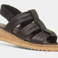 Eden Womens Leather Sandal*Hush Puppies Discount