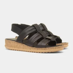 Eden Womens Leather Sandal*Hush Puppies Discount