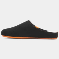 Good Mens Black Mule Slipper*Hush Puppies Discount