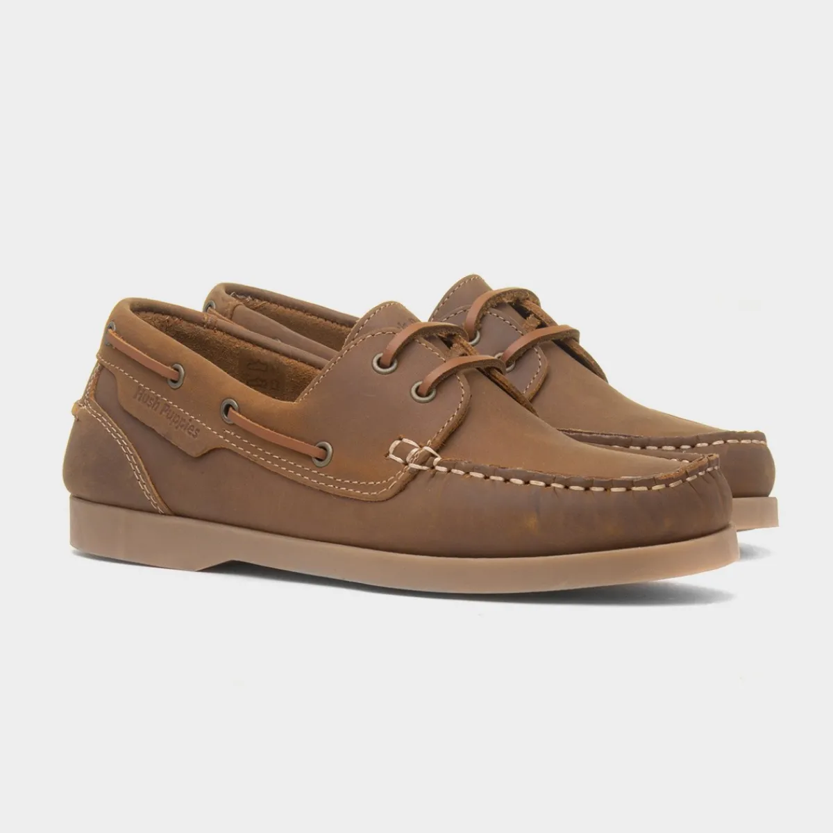 Isabel Womens Leather Boat Shoe*Hush Puppies Hot