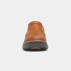 Jasper Mens Tan Leather Slip On Shoe*Hush Puppies Sale