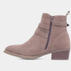 Jenna Womens Taupe Leather Boot*Hush Puppies Outlet
