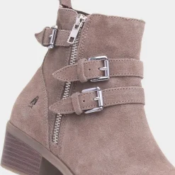 Jenna Womens Taupe Leather Boot*Hush Puppies Outlet